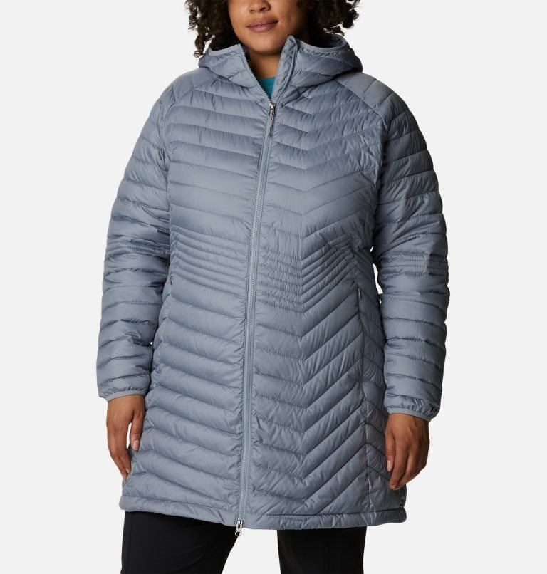 Women\'s Columbia Powder Lite Mid Jackets Grey | Plus Size CA-GCA8L